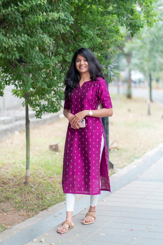 RAWSILK KURTI - D188