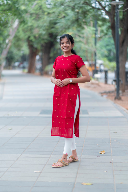RAWSILK KURTI - D177