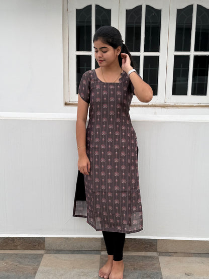 MUSLIN KURTI WITH DUPATTA