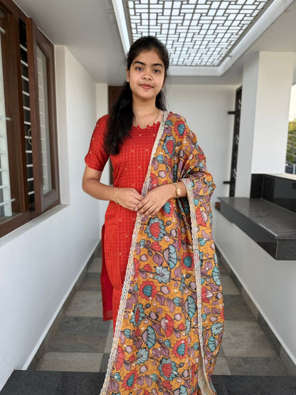 RAWSILK KURTI WITH DUPATTA PRE ORDER