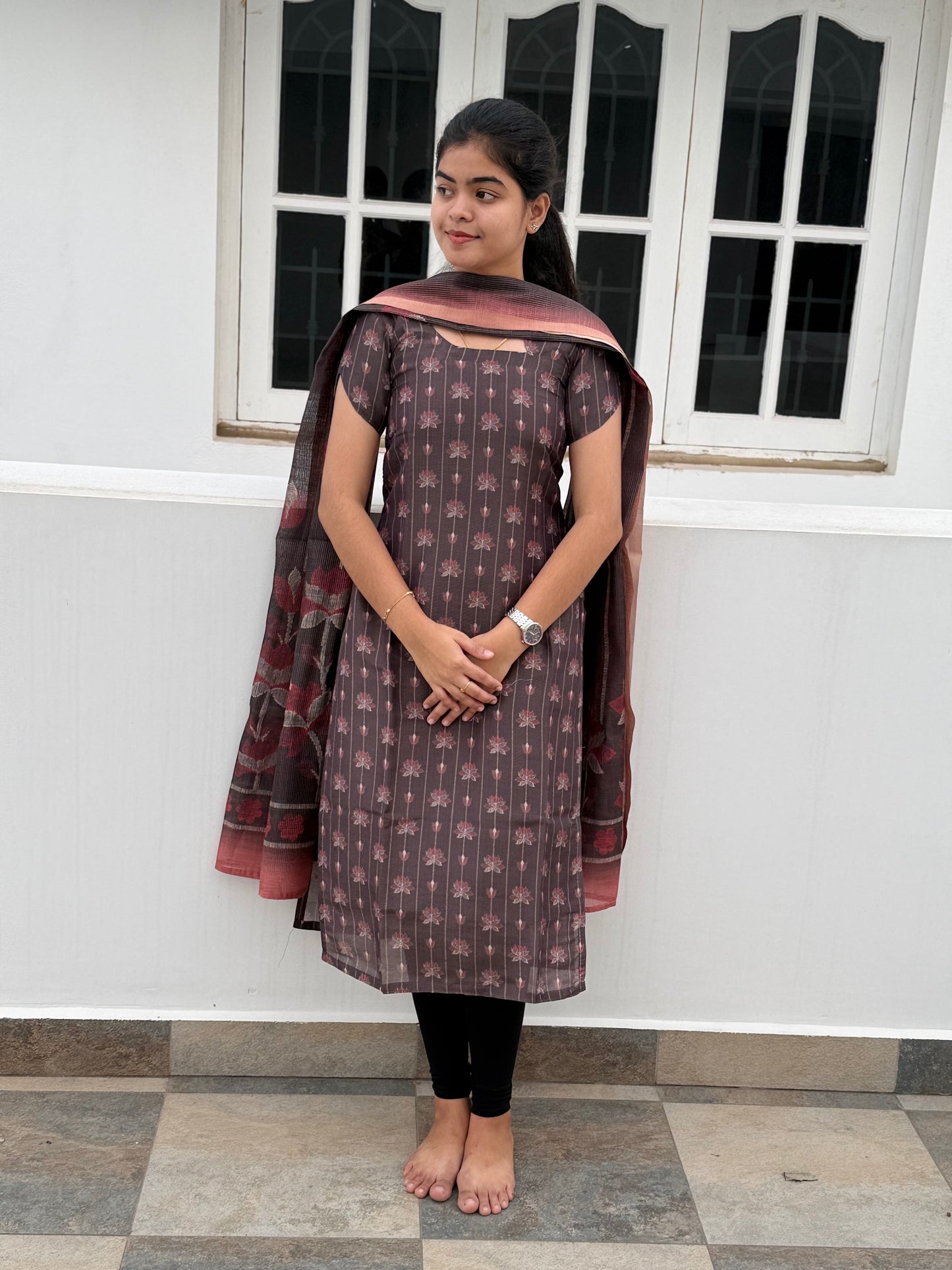 MUSLIN KURTI WITH DUPATTA