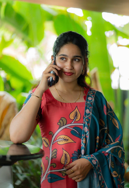 MUSLIN KURTI WITH DUPATTA