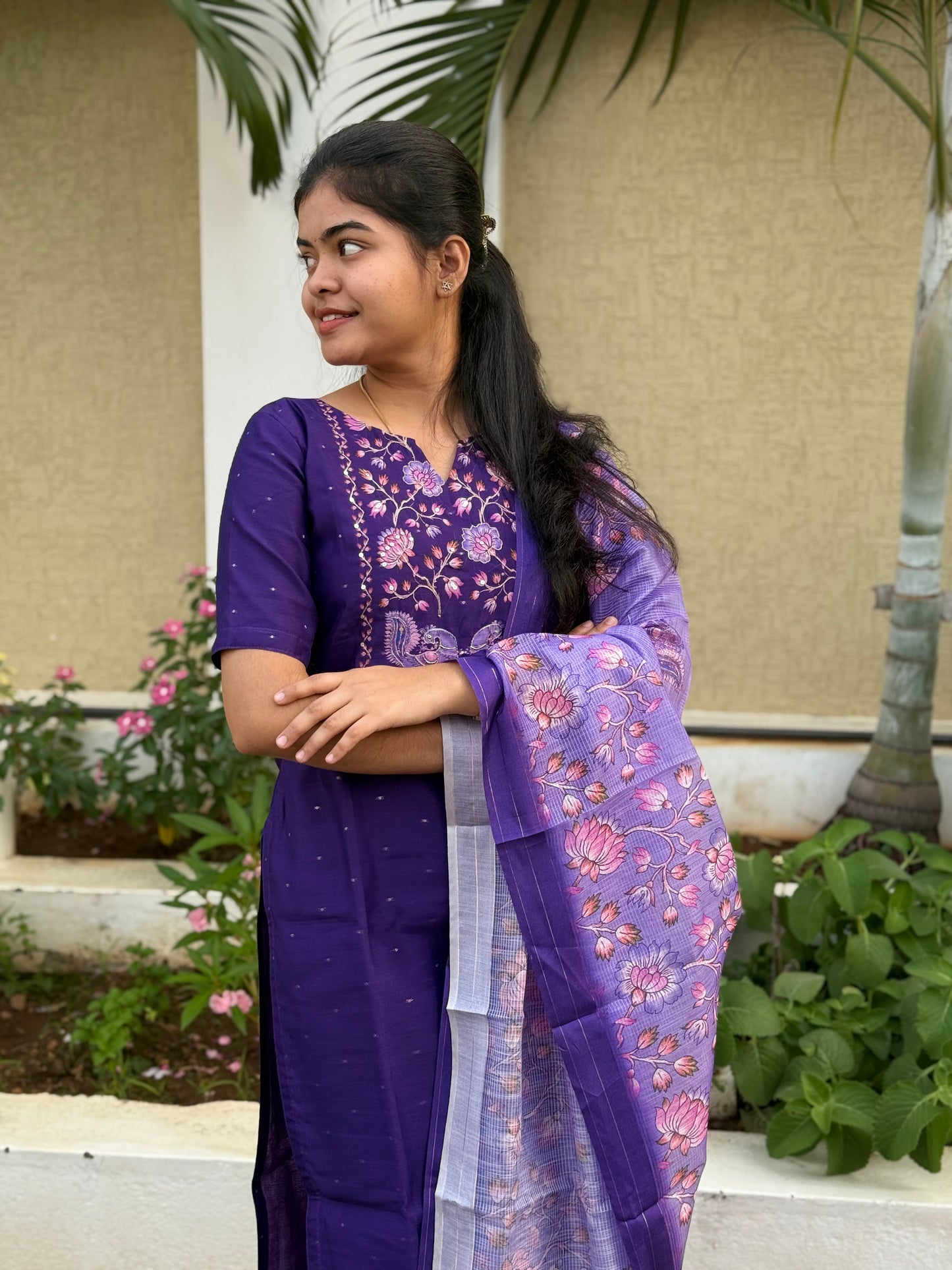 CHANDERI SALWAR SUIT - PRE ORDER