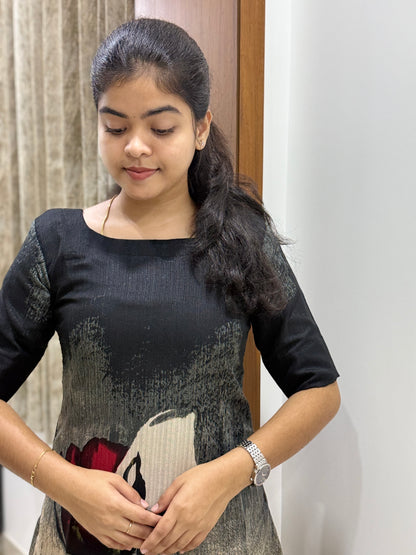 CHANDERI COTTON ALINE