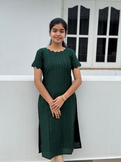 RAWSILK KURTI WITH DUPATTA