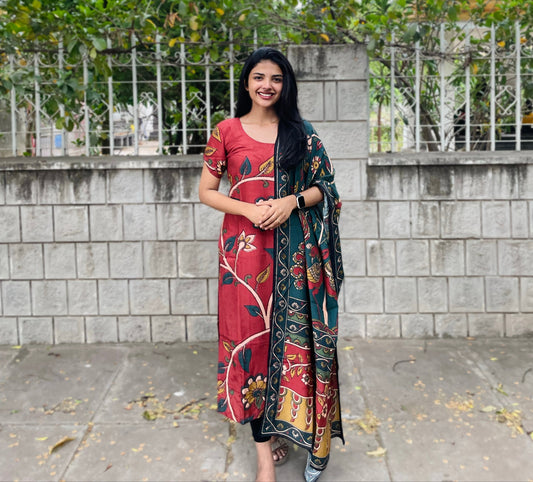 DOLASILK KURTI WITH DUPATTA