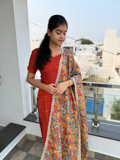 RAWSILK KURTI WITH DUPATTA PRE ORDER