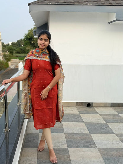 RAWSILK KURTI WITH DUPATTA PRE ORDER