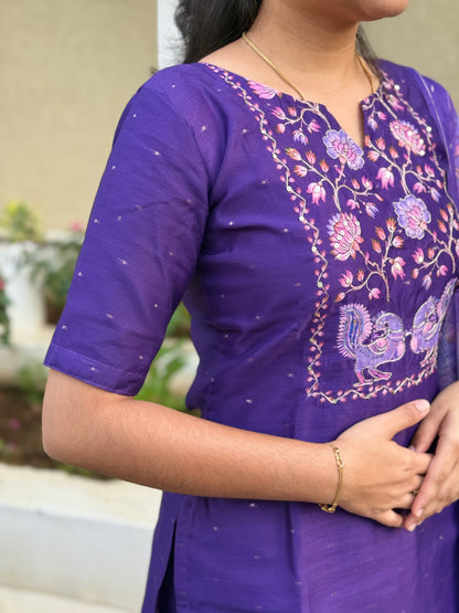 CHANDERI SALWAR SUIT - PRE ORDER