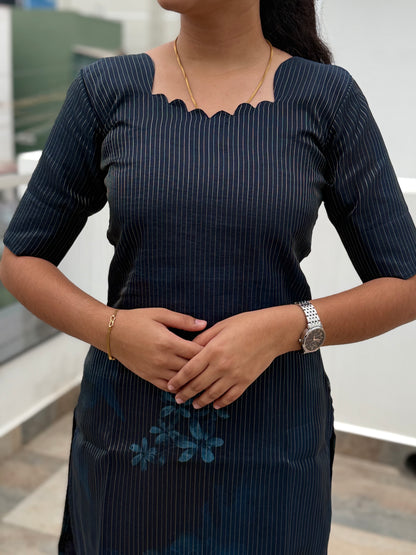 BLUE ORGANZA SALWAR SUIT