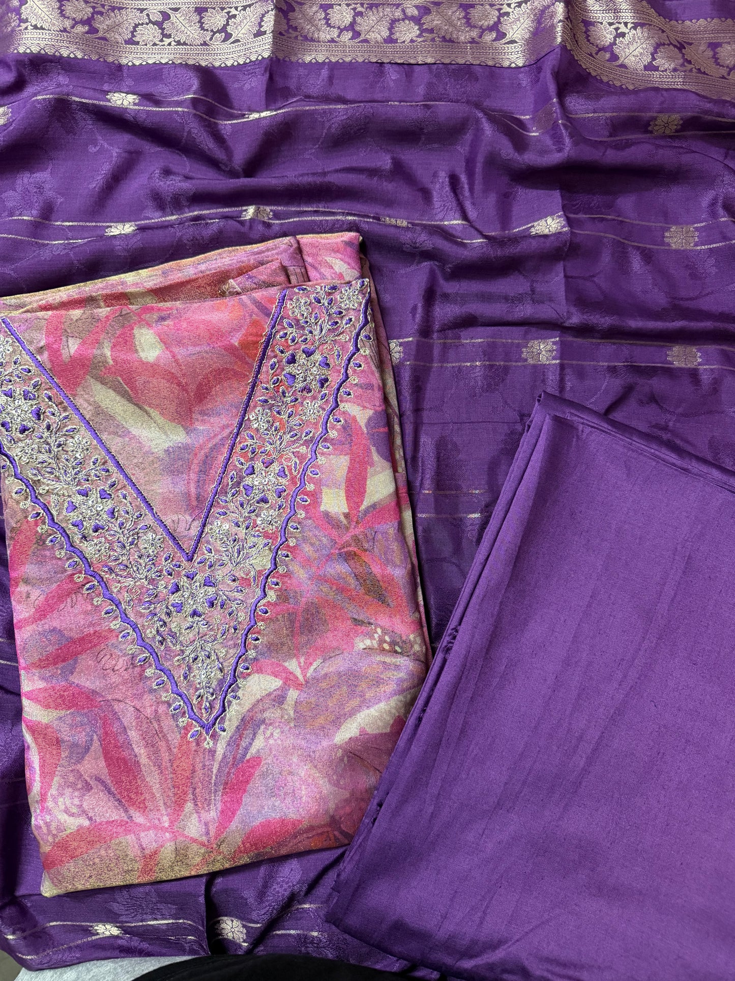 TISSUE SALWAR - UNSTITCHED