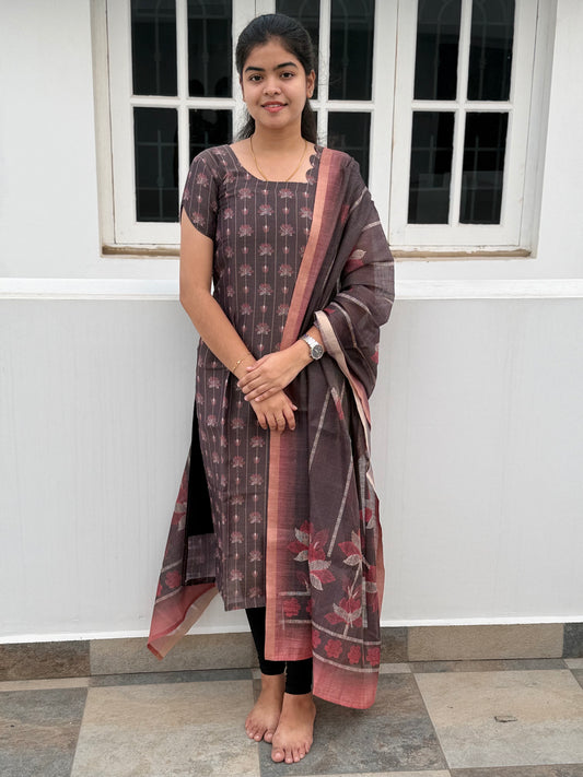 MUSLIN KURTI WITH DUPATTA