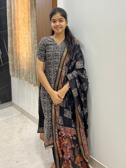 PURE CHANDERI SALWAR SUIT