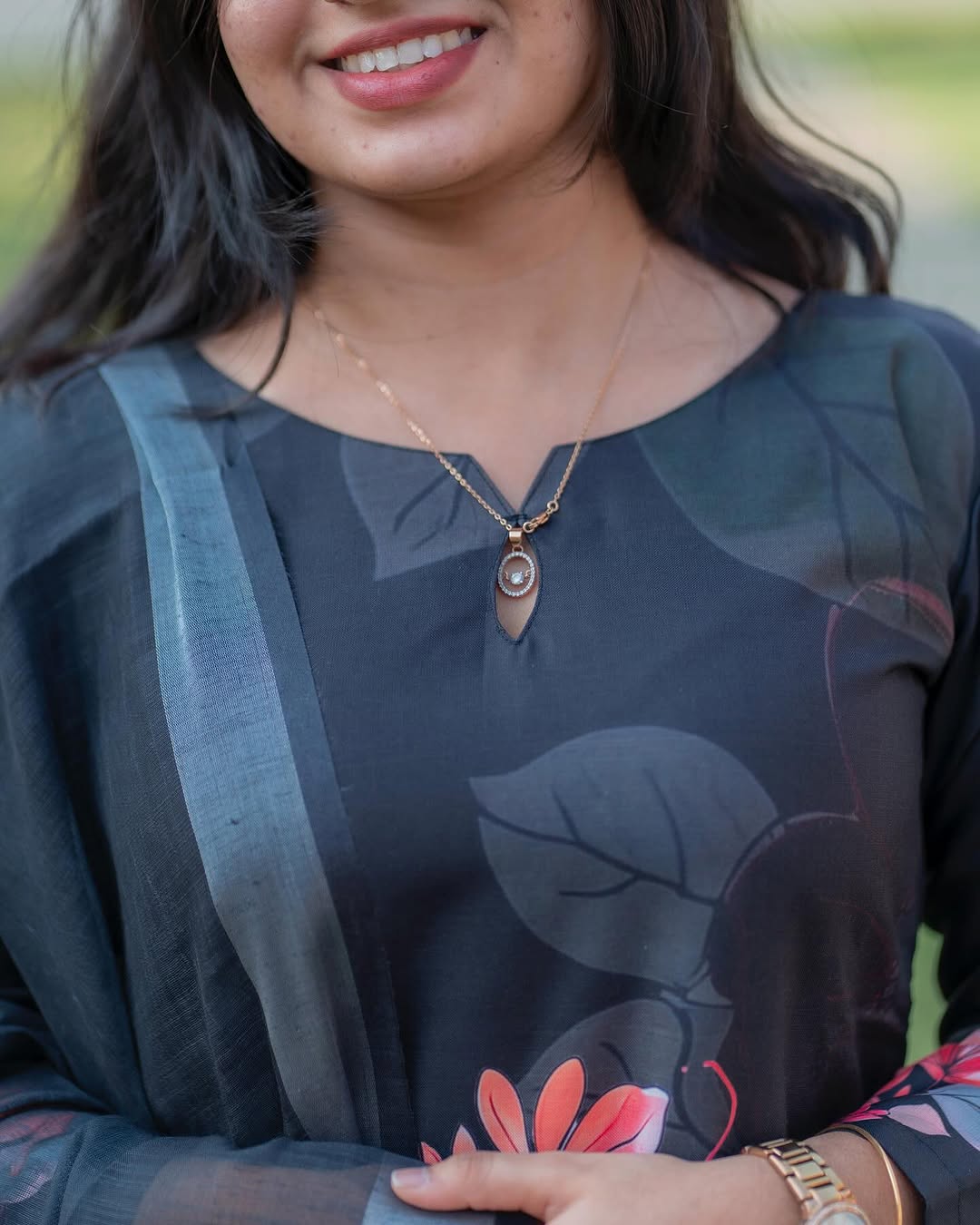 LINEN KURTI AND DUPPATA