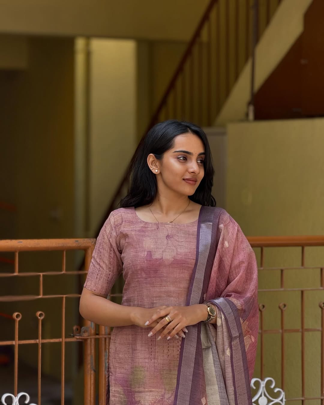 LINEN KURTI WITH DUPATTA