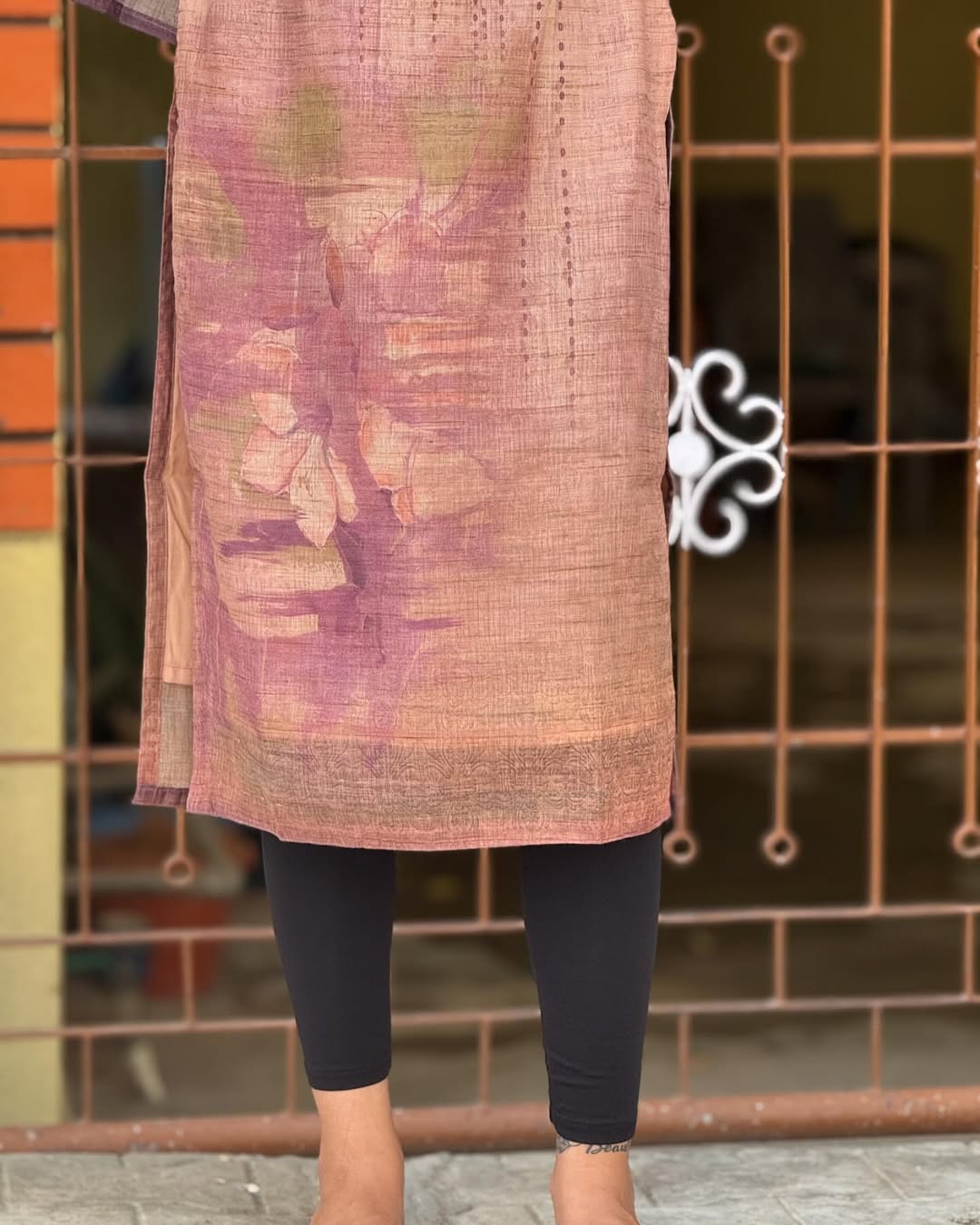 LINEN KURTI WITH DUPATTA