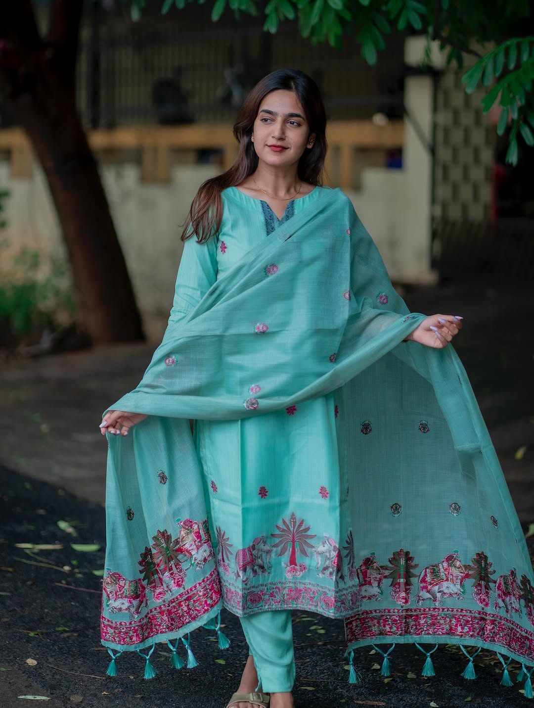 JAMDHANI COTTON WITH EMBROIDERY SALWAR SUIT