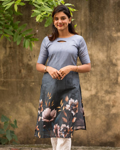 OMBRE MUSLIN KURTI