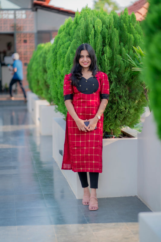 Rawsilk kurti - D210