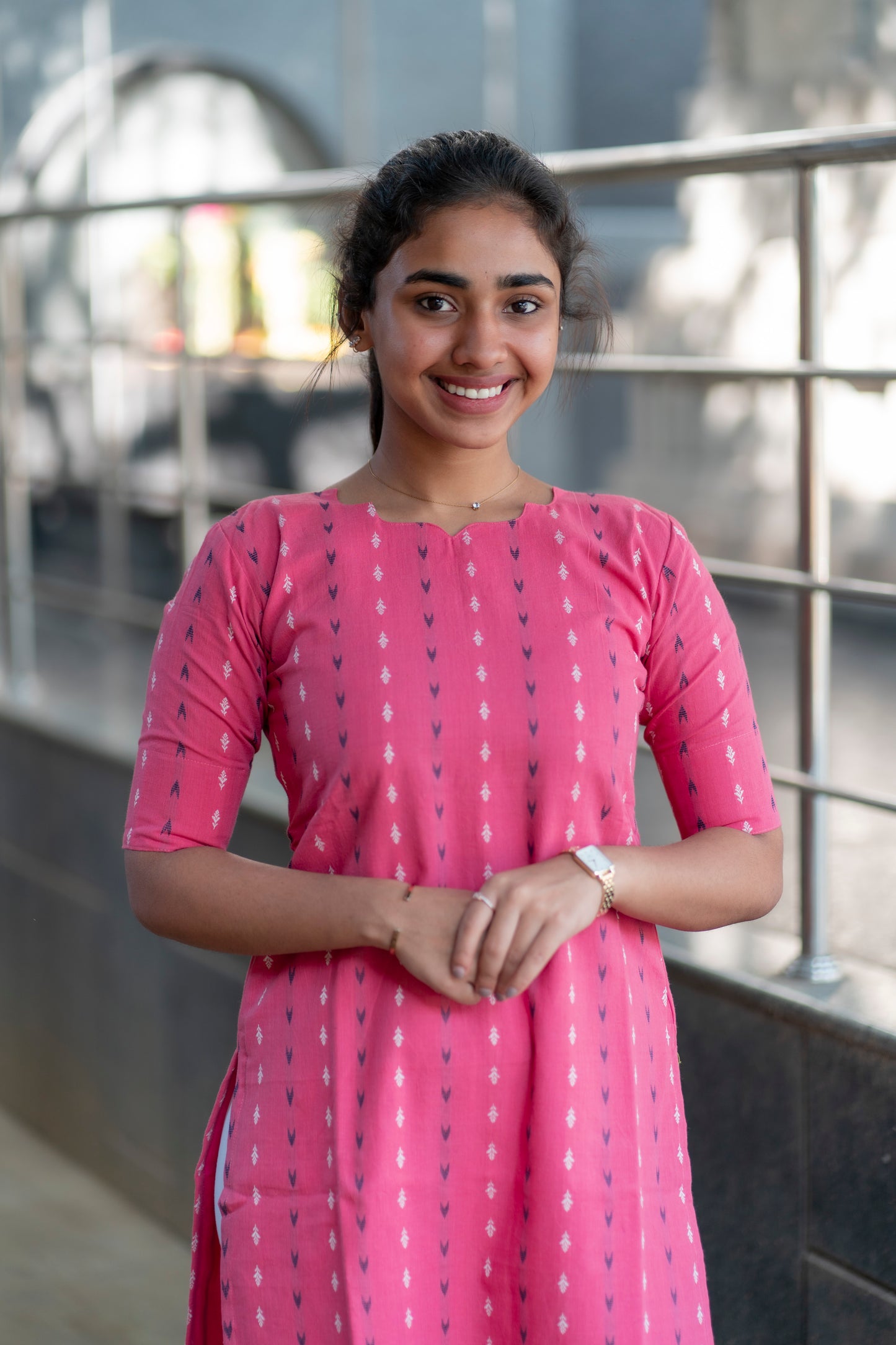 COTTON KURTI WITH DUPATTA - D168