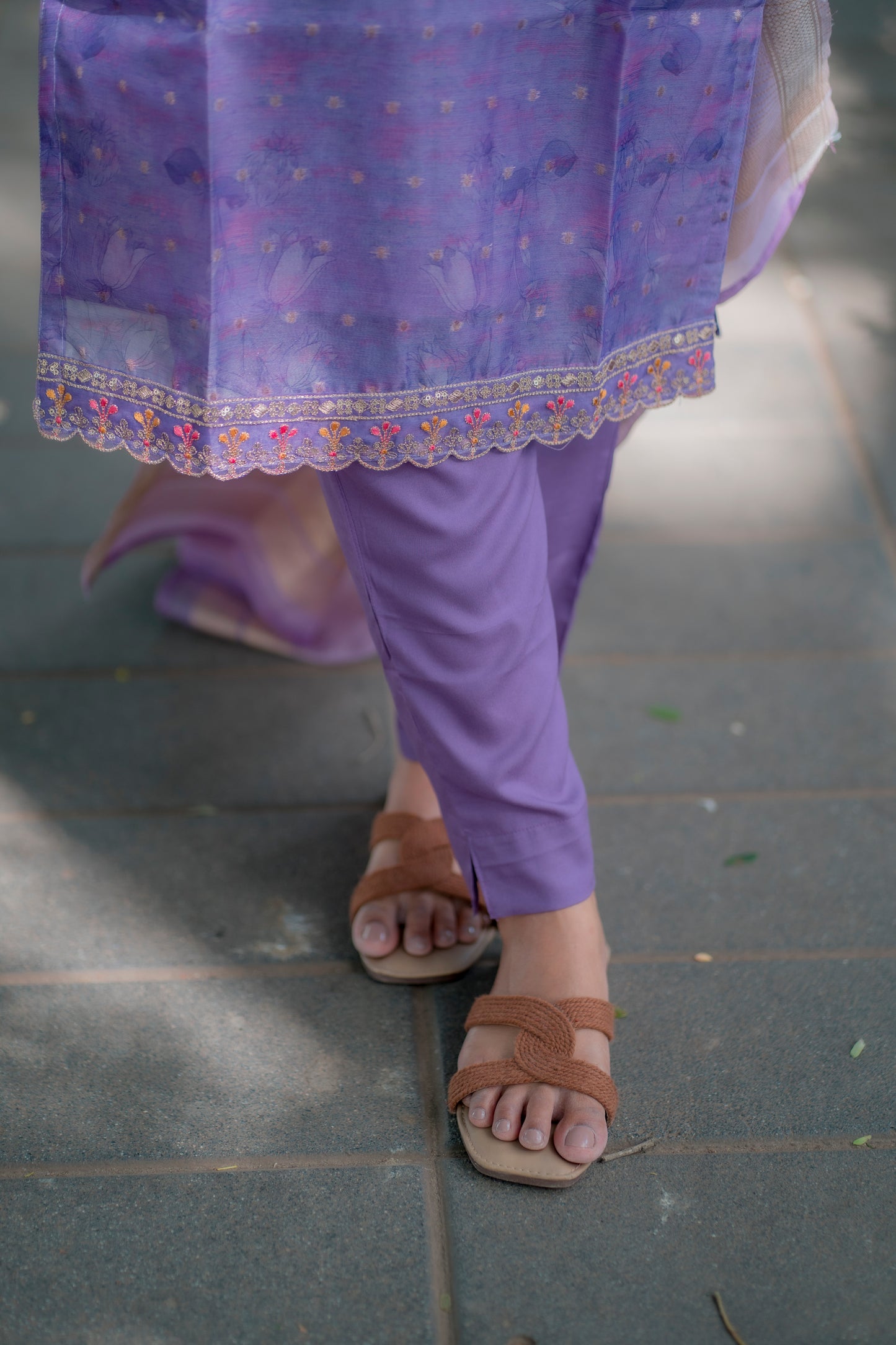 CHANDERI SALWAR SUIT