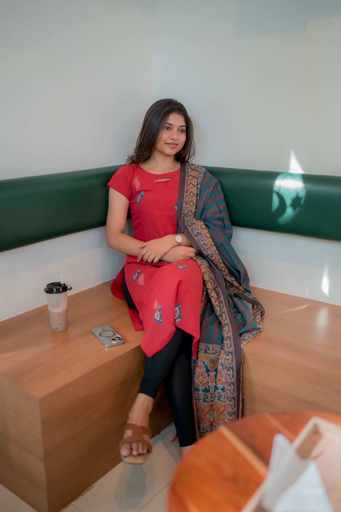COTTON KURTI WITH DUPATTA