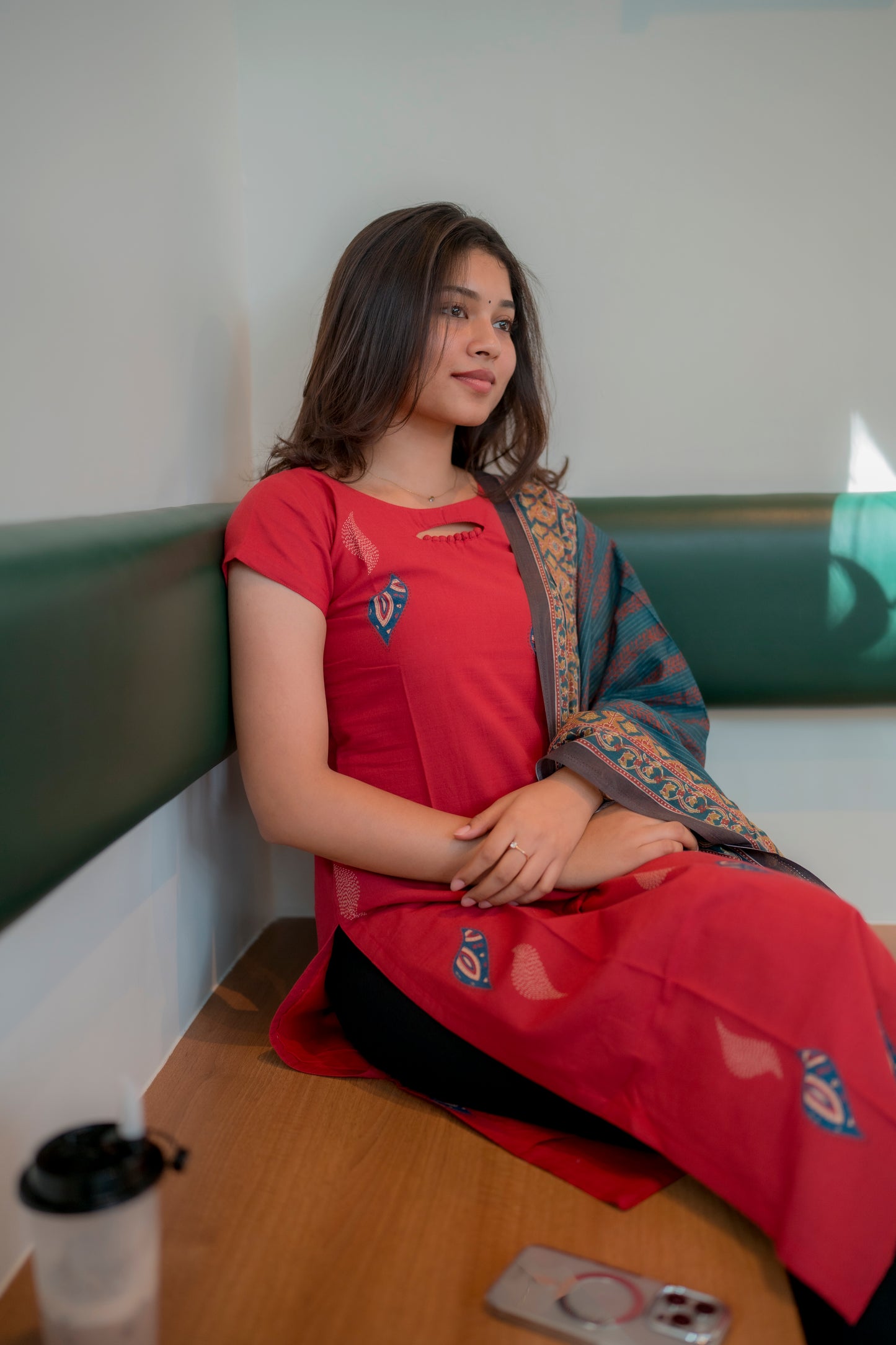 COTTON KURTI WITH DUPATTA