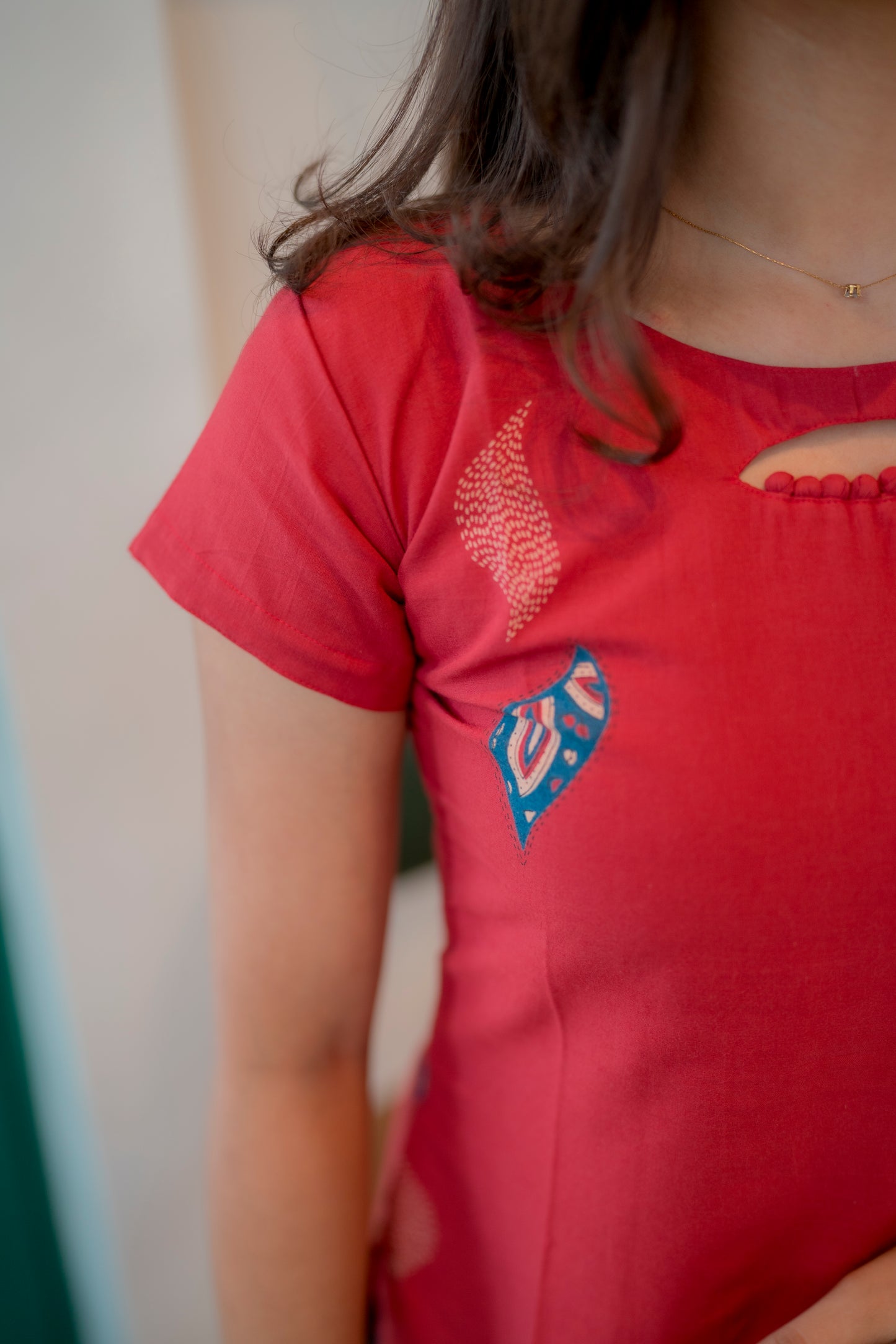 COTTON KURTI WITH DUPATTA