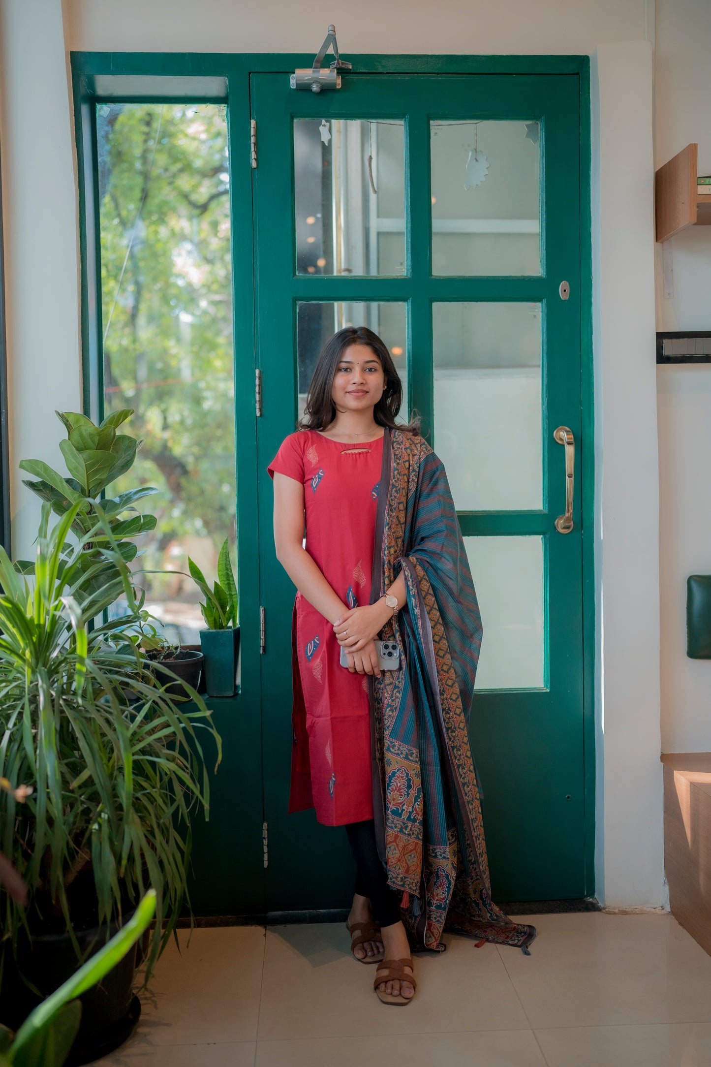 COTTON KURTI WITH DUPATTA