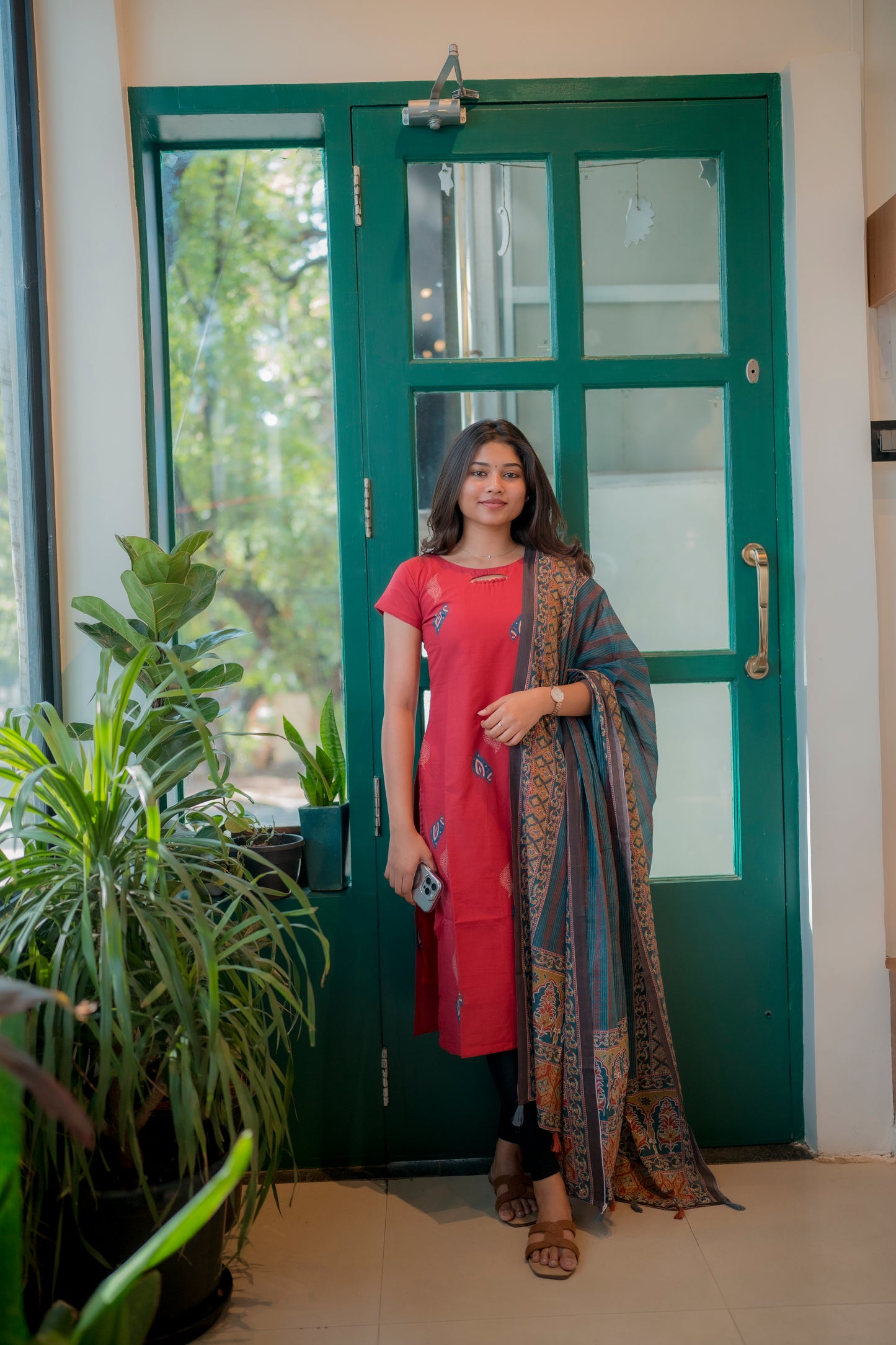 COTTON KURTI WITH DUPATTA