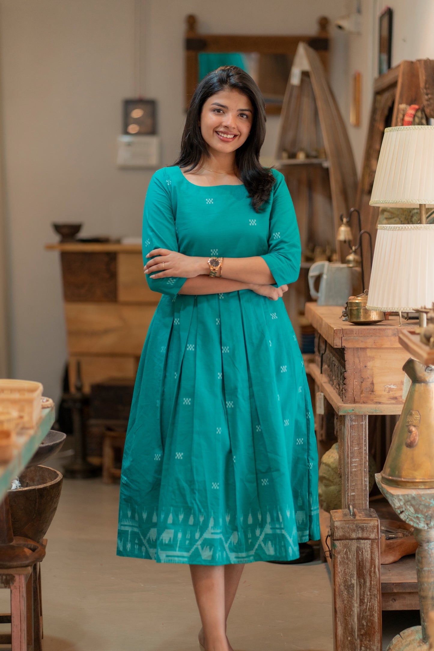 PURE COTTON JAMDHANI MAXI
