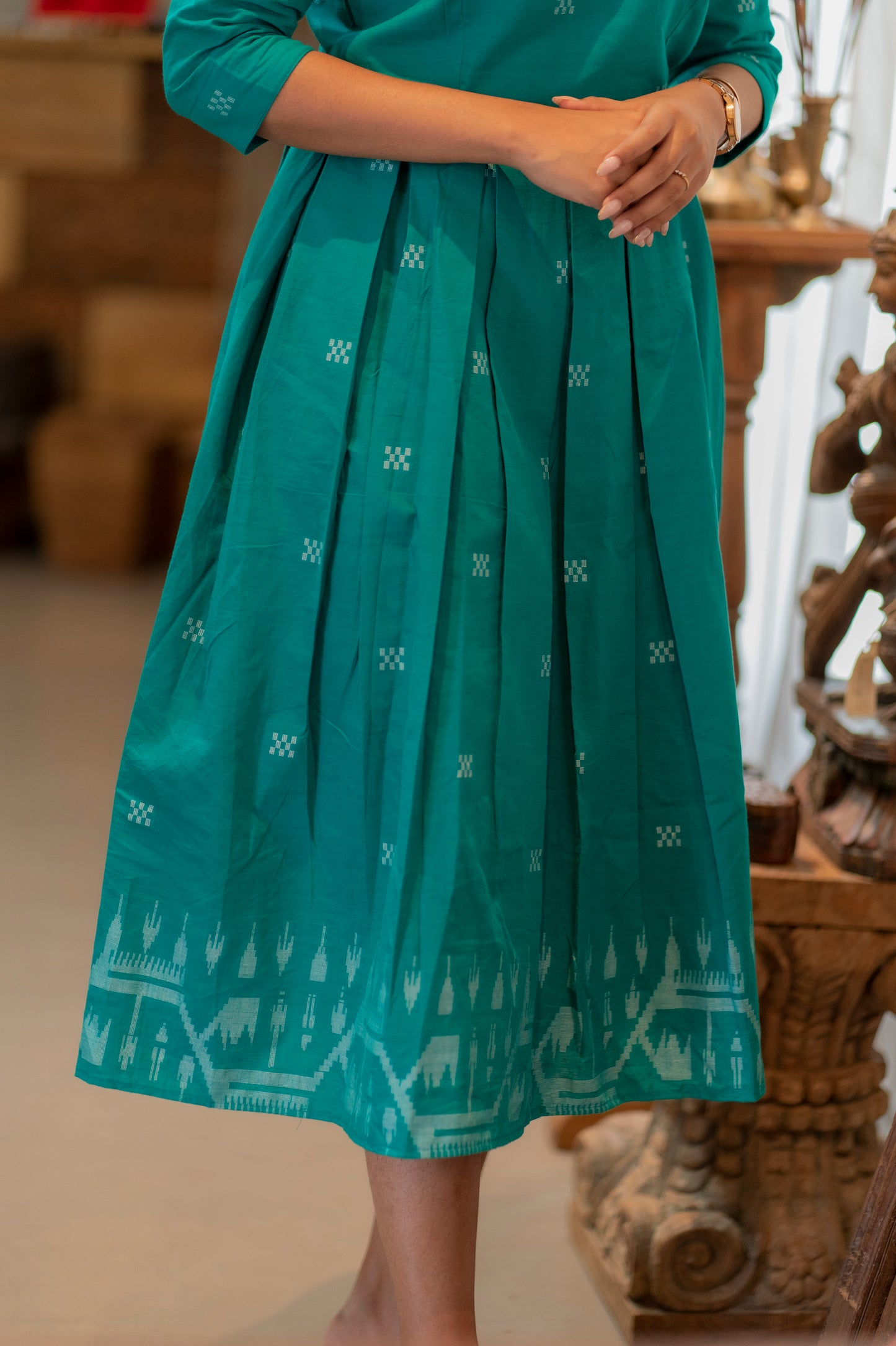 PURE COTTON JAMDHANI MAXI