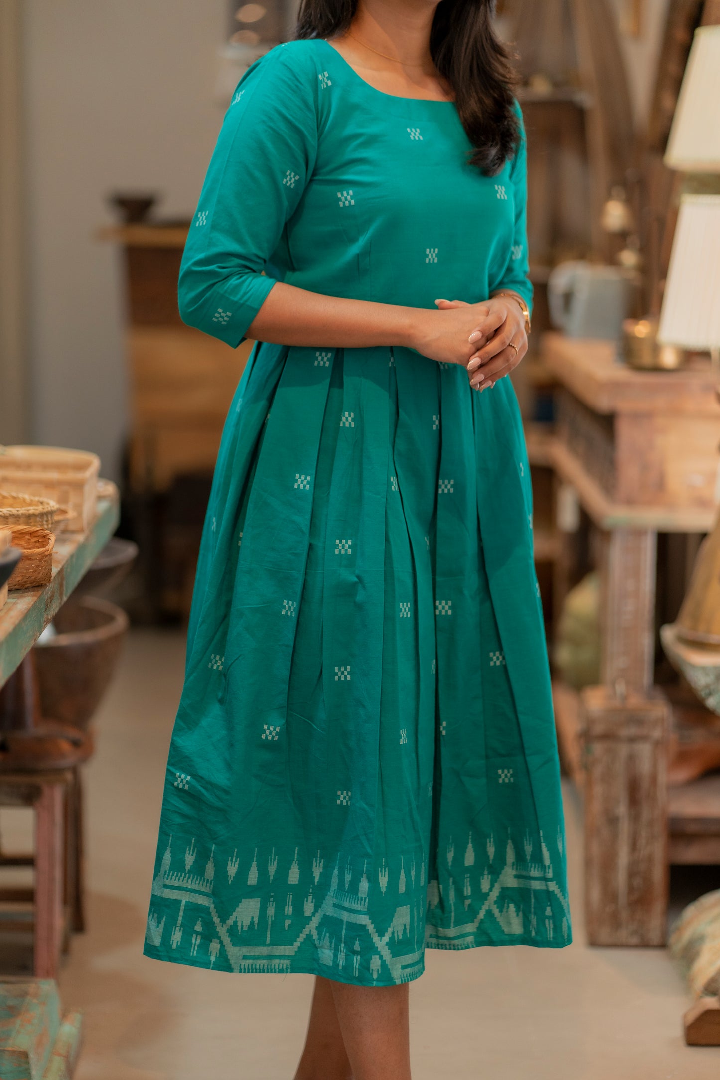 PURE COTTON JAMDHANI MAXI