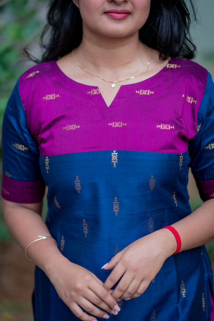 RAWSILK KURTASETS WITH DUPATTA - D195