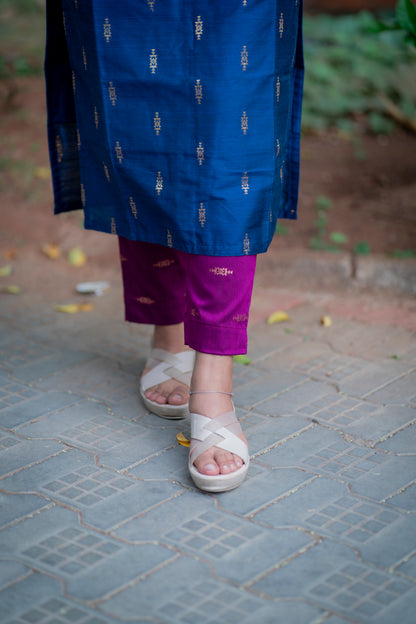 RAWSILK KURTASETS WITH DUPATTA - D195
