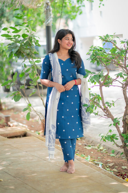 COTTON 3PC SET- D196