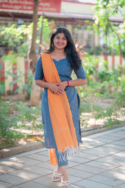 TUSSARSILK 3PCSET - D203