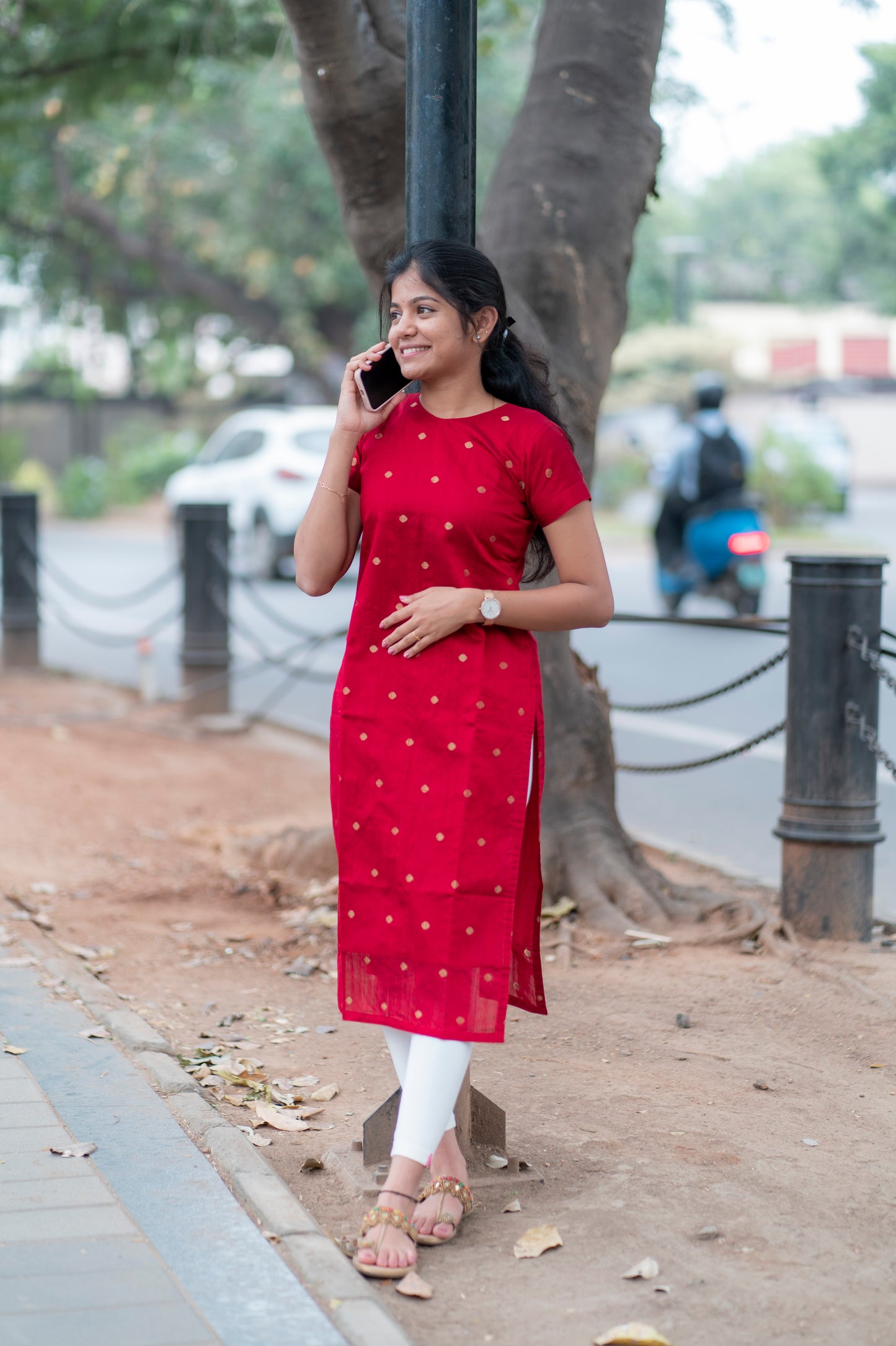 RAWSILK KURTI - D177