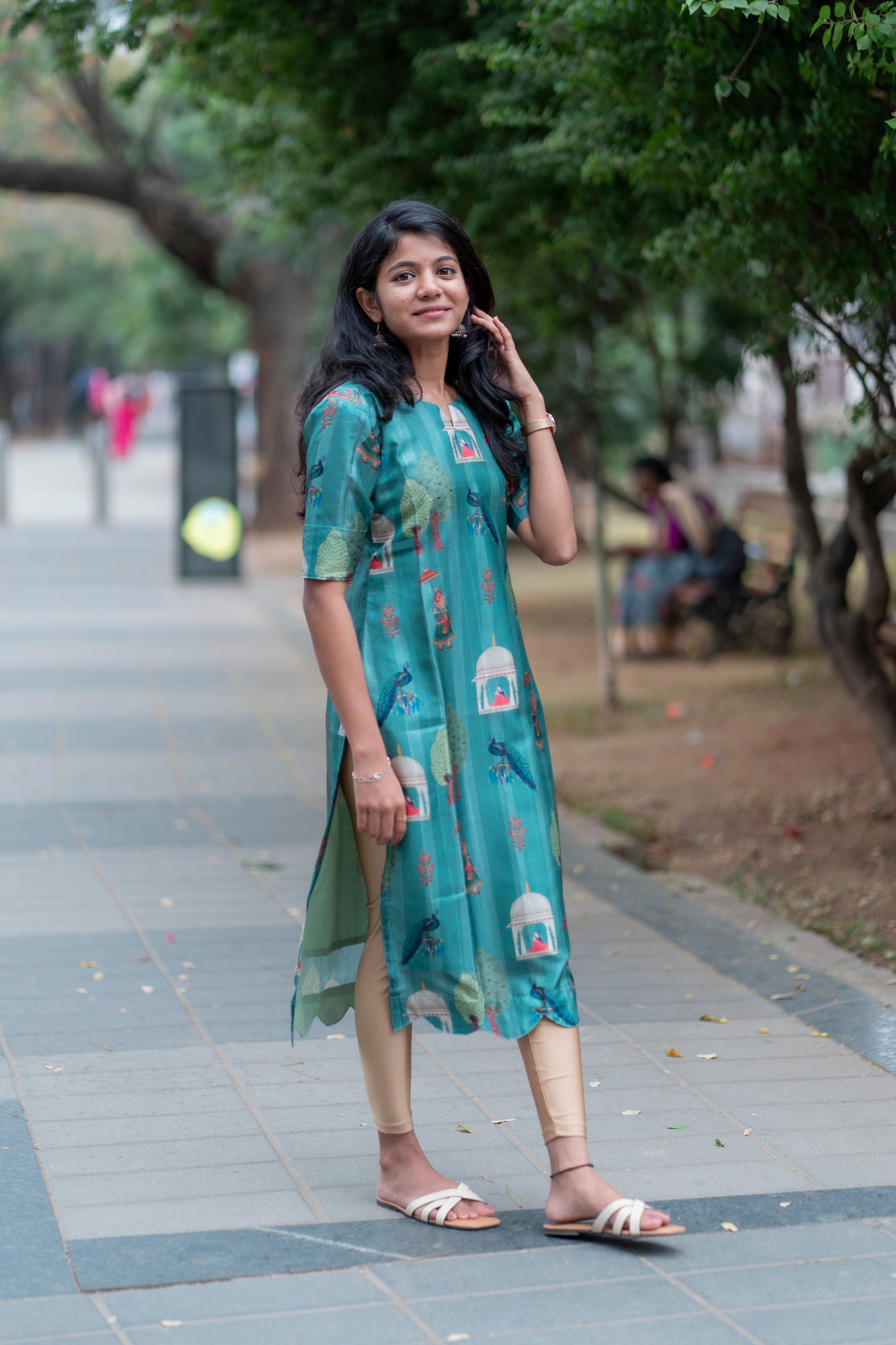 TUSSARSILK KURTI - D176