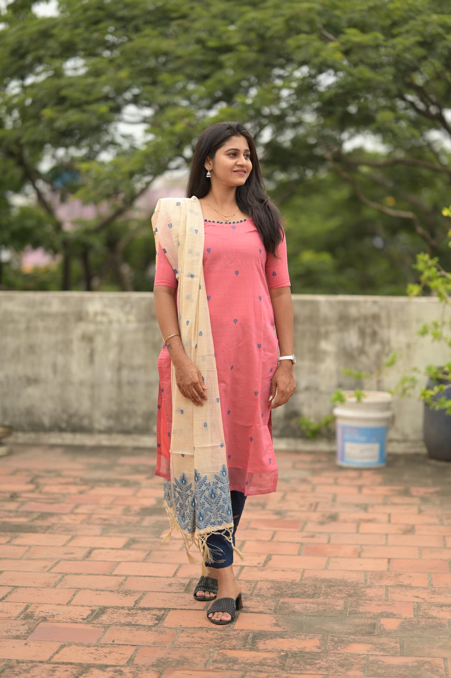 CHANDERI SALWAR SUIT