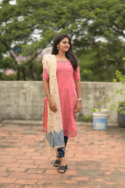 CHANDERI SALWAR SUIT