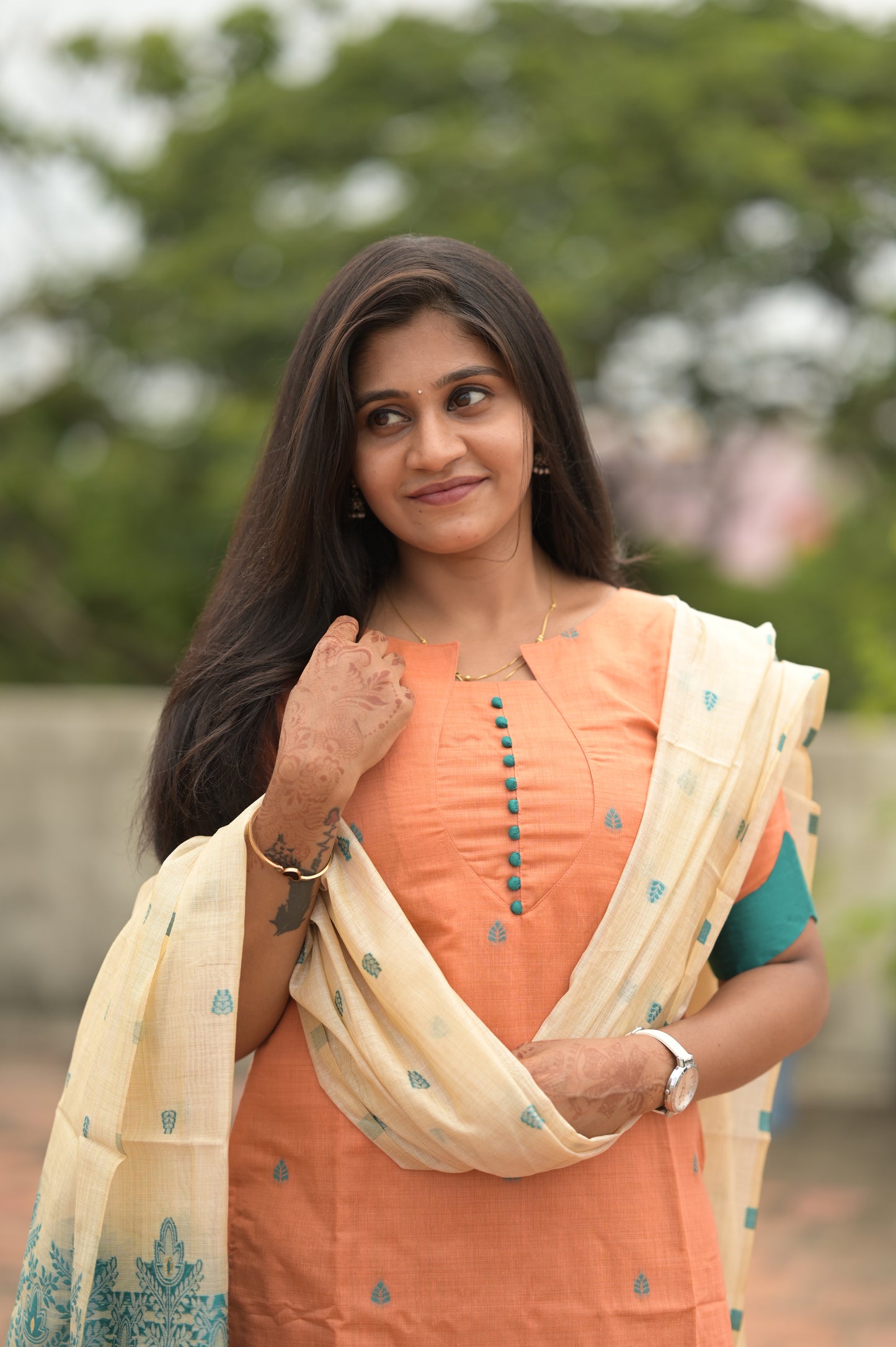 CHANDERI SALWAR SUIT