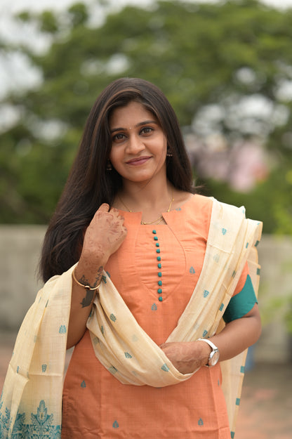 CHANDERI SALWAR SUIT