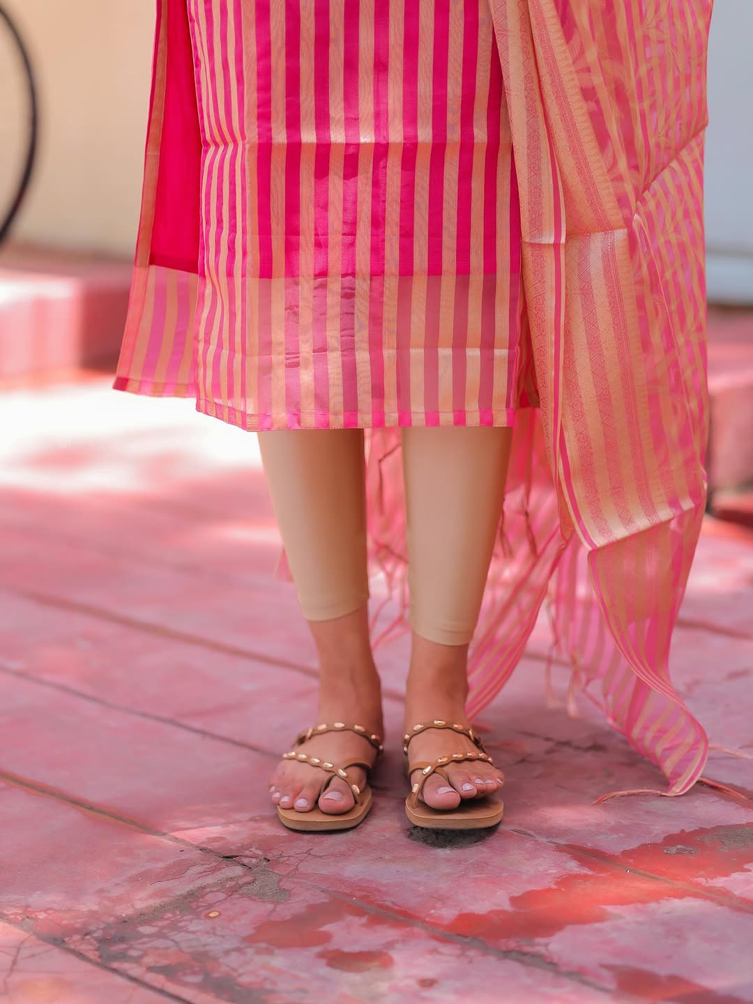BANARAS KURTI WITH DUPATTA