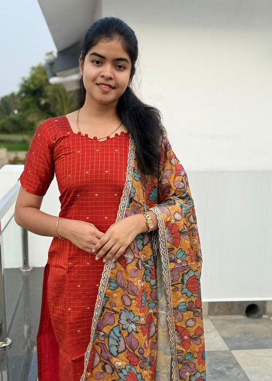 RAWSILK KURTI WITH DUPATTA PRE ORDER