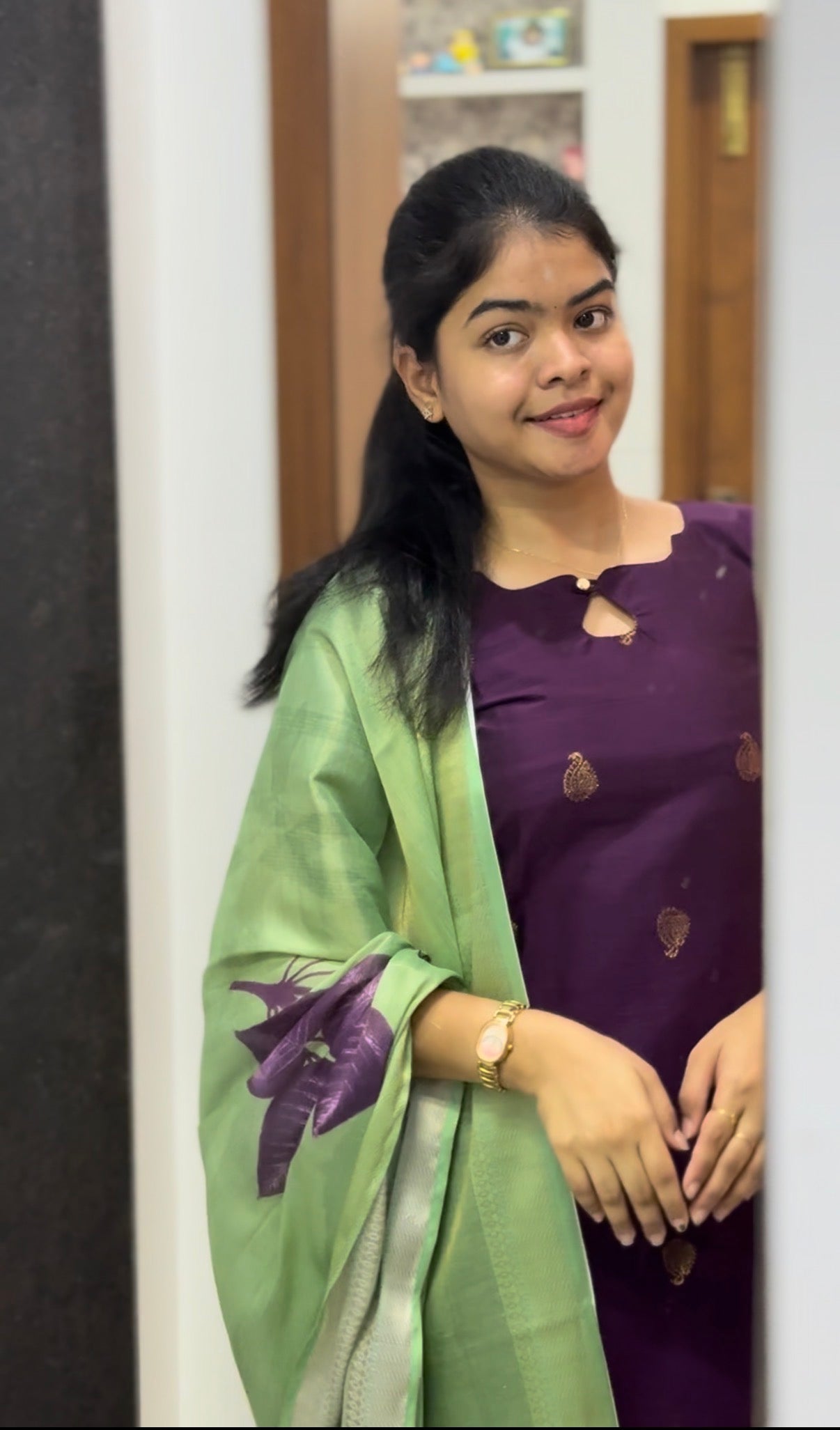 RAWSILK KURTI WITH DUPATTA