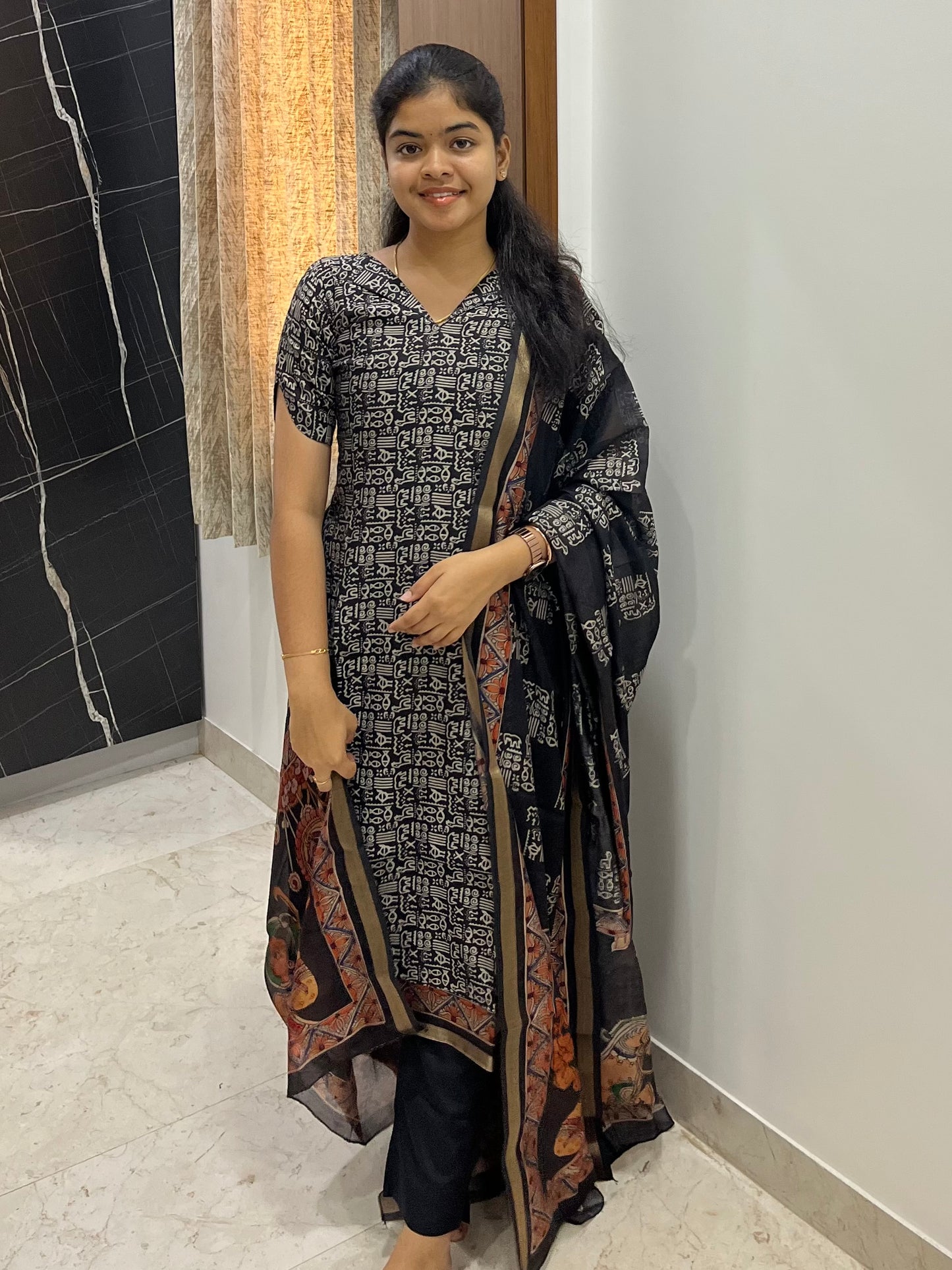 PURE CHANDERI SALWAR SUIT