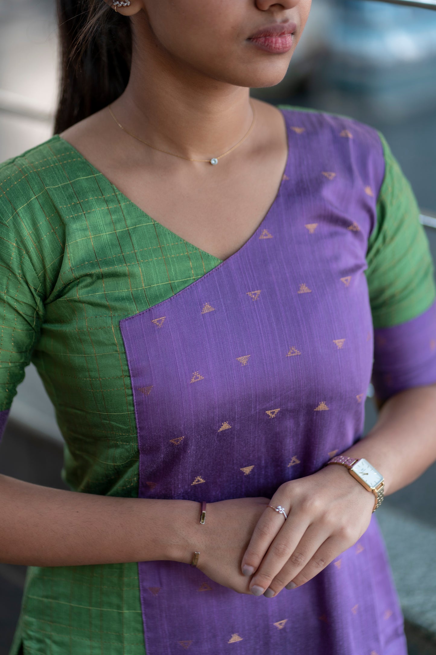 RAWSILK KURTI - D158