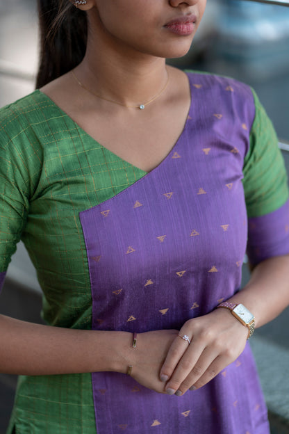 RAWSILK KURTI - D158