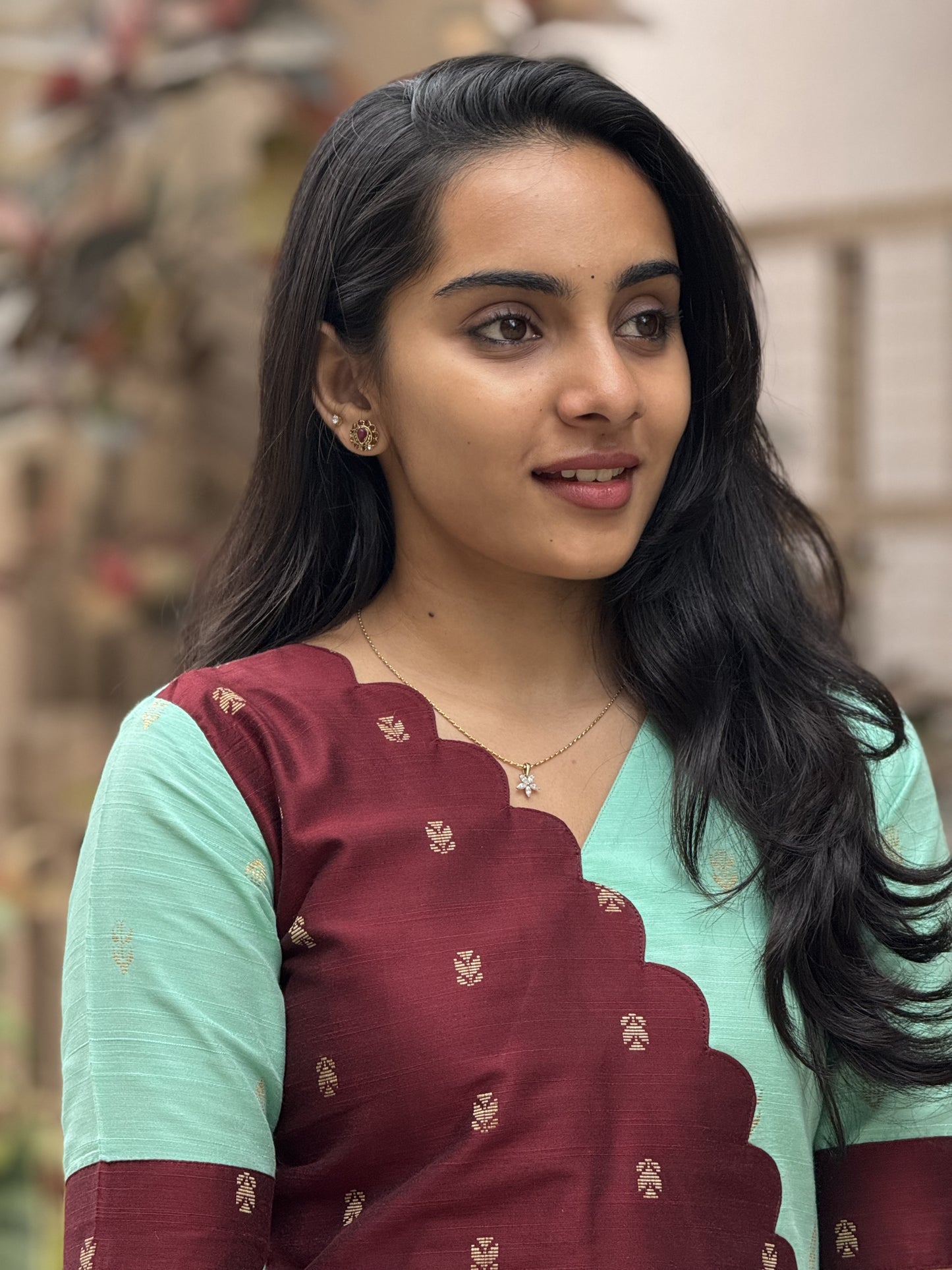 RAWSILK KURTI - D172